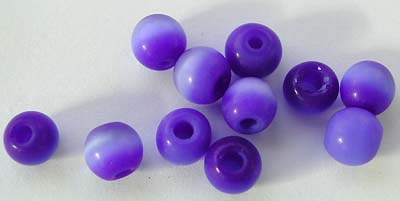 cat's eye fiber optic glass beads