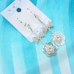 cz rhinestone jewelry earrings, cz silver earrings, wholesale earrings cubic zirconia