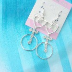 cz rhinestone jewelry earrings, colored  rhinestone jewelry