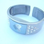 bangle-watches-02,Triangle mini cz watch with heart shape design Triangle mini cz watch with heart shape design
