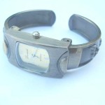 bangle-watches, Special design bronze watch with half moon circle design Special design bronze watch with half moon circle design