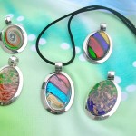 Murano glass jewelry and accessories oval necklaces