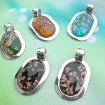Wholesale necklaces murano glass oval shape pendant