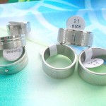 wide band stainless steel rings