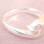 ring, Collectible stamped 925 sterling silver clear rhinestone with fan shape ring Collectible stamped 925 sterling silver clear rhinestone with fan shape ring