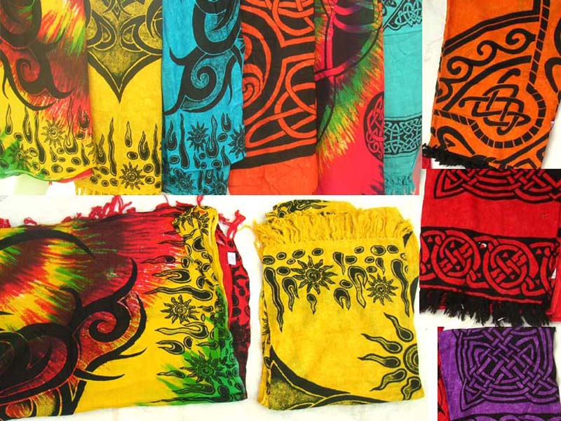 Distributor and manufacturer supply variety design on celtic batik sarong, traditional Bali fashion sarong wrap and skirt  