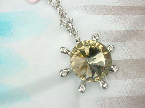 Jewelry ice bling necklaces, cz sun necklace, wholesale businesses