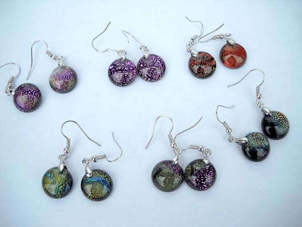 Sparkle handcrafted glass Murano earring