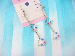 fashion accessory irregular frame holding mini cz earring