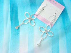 Clove flower cz fish hook fashion earring