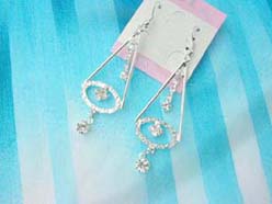 Cone shape fashion rhinestone earring
