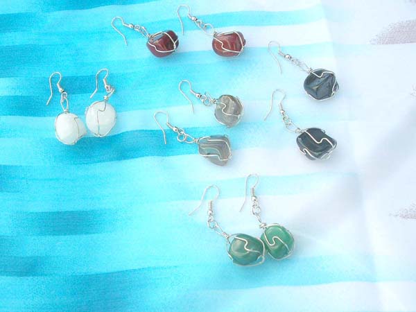 gemstone-wired-earring