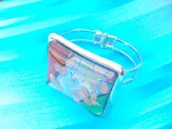 Square light color metal bangle