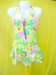Tan top summer fashion one piece swim suit