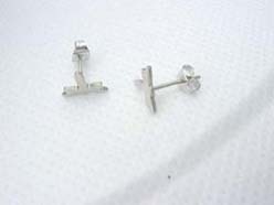 Assorted pattern stainless steel studs earring