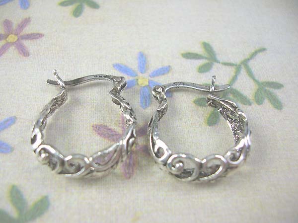 made in Thailand, ocean wavy,925 sterling silver earring