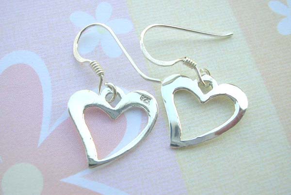 9.25 genius sterling silver silver heart earring