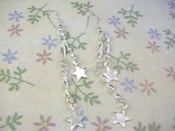 twisted star,925 sterling silver earring