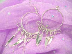 Circular chandelier, Stamped 925 sterling silver earring