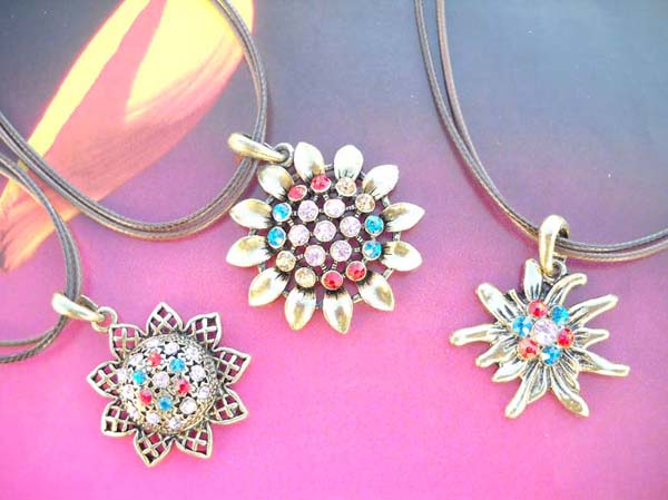 Daisy summer cz flower multi strings necklace, gifts wholesalers