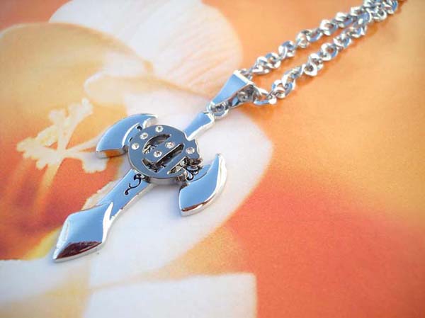 Mystic cross stainless steel necklace