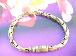 Copper color, magnetic closure mega chain bracelet 