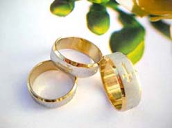 Two tone color plated cross fashion ring