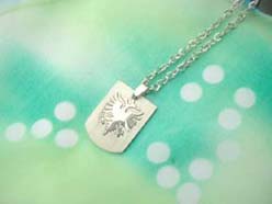 firebird cut out stainless steel jewelry necklace wholesale