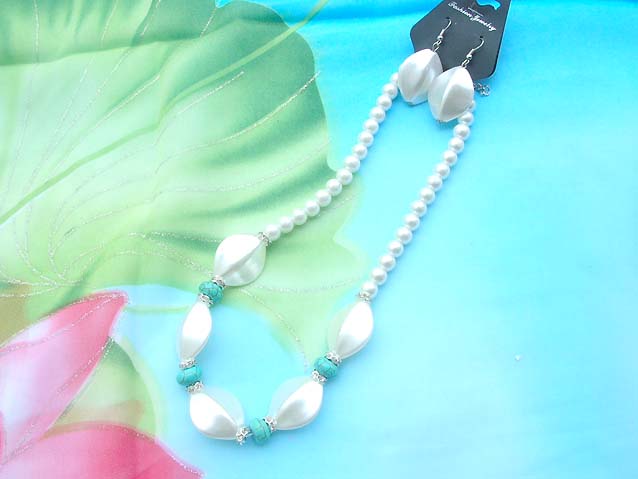 beaded-jewelry-set003faux-pearl-turquoise