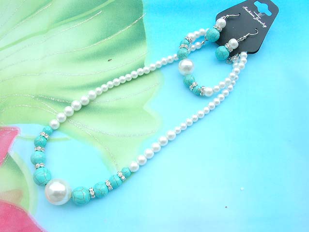 beaded-jewelry-set014faux-pearl-turquoise