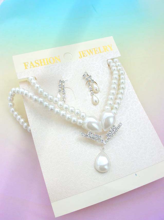 faux-pearl-crystal-flower-jewelryset004necklace-earring