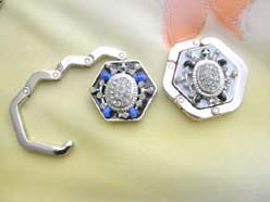 Turtle Crystal Handbag Holder Purse Hook