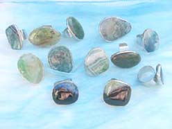 Genuine precious gemstone ring