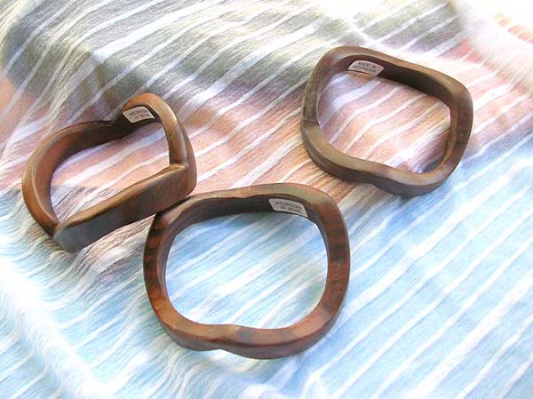 Amaze irregular shape bali wooden bangle, tribal bali organic fashion jewelry