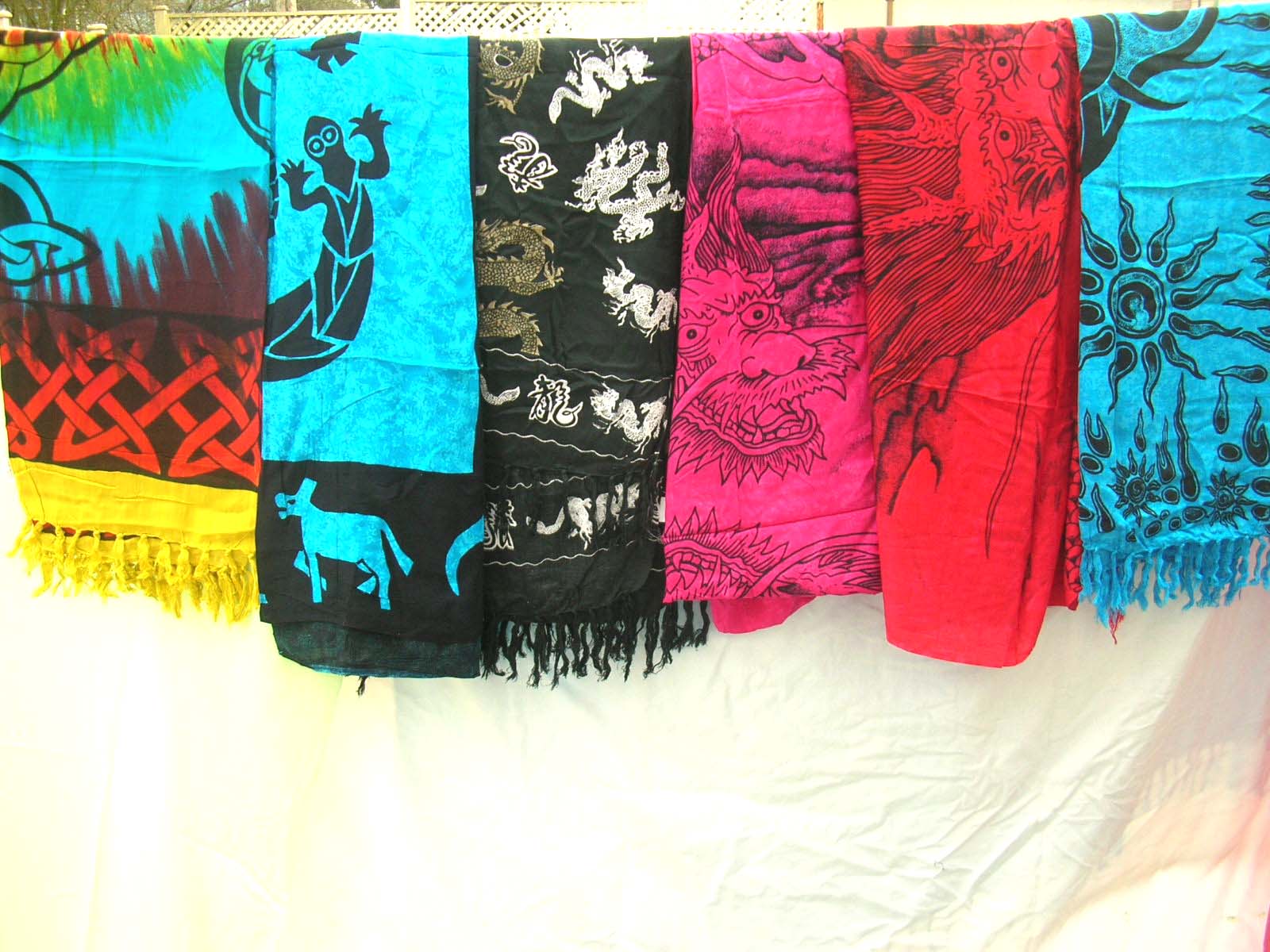 Gecko and dragon fashion dress wrap