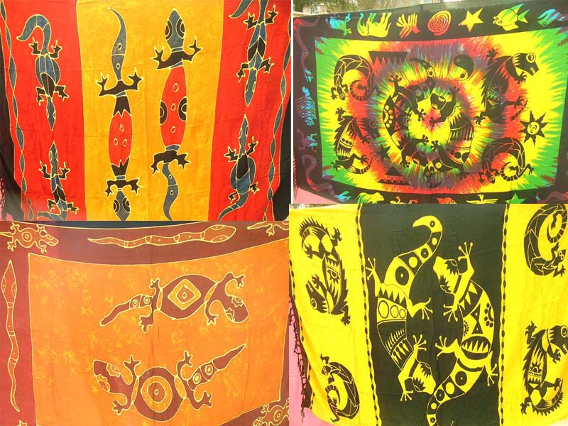 Tribal gecko fashion kangam sarong