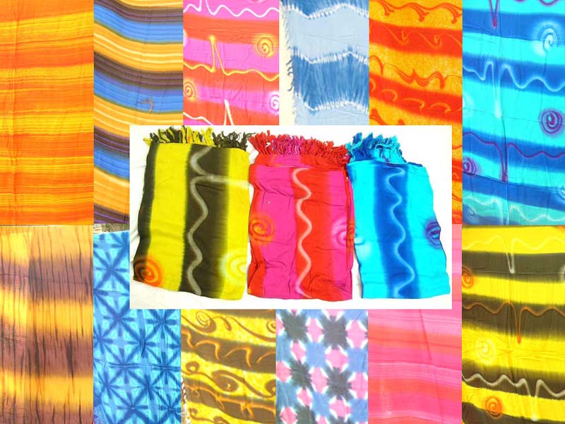Line pattern wrapping fashion dress