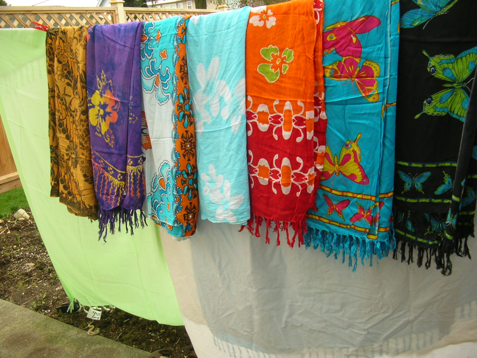 Quality spring theme sarong wrap