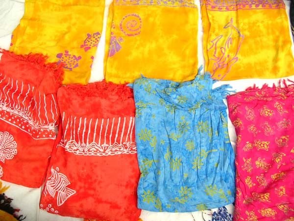 Stamped assorted fancy sarong