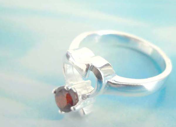 Heart love ruby cz,designer inspired 925. sterling silver pendant