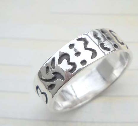 Ancient lauguage,designer inspired 925. sterling silver ring