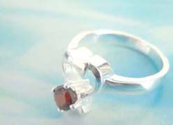 Heart love ruby cz,designer inspired 925. sterling silver pendant