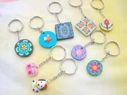 keyring-splfimo handmade pendant charm keyring keychains