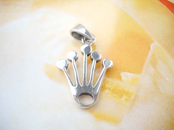  Excellent 925. sterling silver plain crown pendant, wholesale silver jewelry supplier